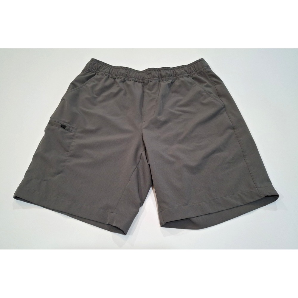 Gerry Mens Pull On Trail Shorts, Gray, Size Medium